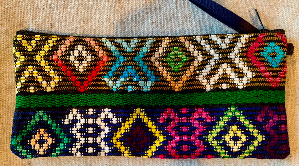 Pouch made from traditional Mayan textiles #1