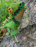 beaded iguana