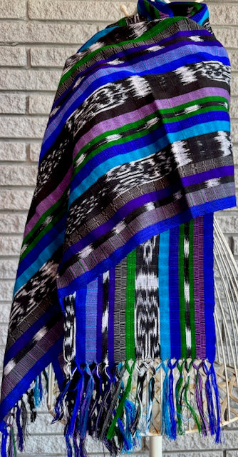 Light weight ikat shawl