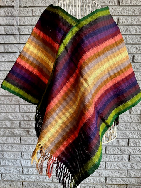 New!! Best-selling light cotton poncho 12