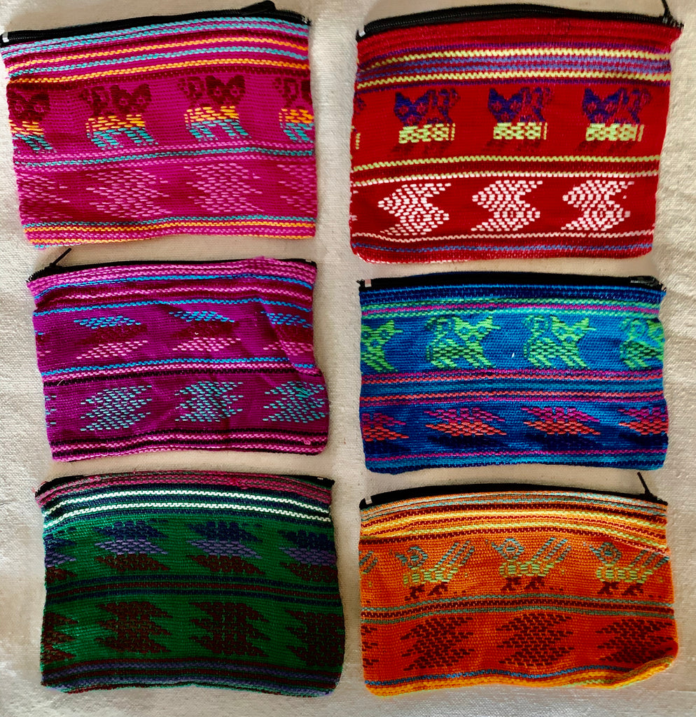 Hand-woven pouches