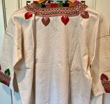 Mexican hand-embroidered corn motif blouse 5