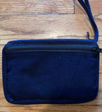 Padded pouch w/3 zippered pockets and wrist strap