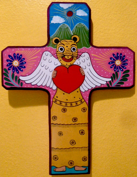 Painted Cross 3 - Lorenzo family of Guerrero, Mexico