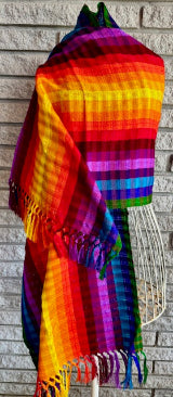 Light-weight Rainbow Shawl