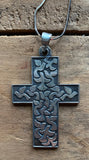 Sterling silver cross with Peace Doves