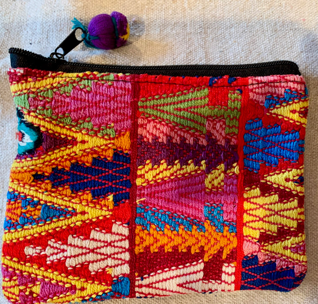Pouch made from traditional Mayan textiles #3
