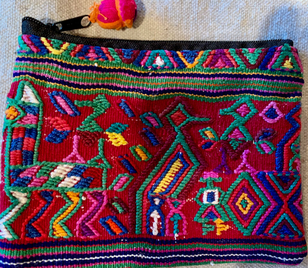 Pouch made from traditional Mayan textiles #5