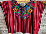 Guatemalan modern huipil with butterflies
