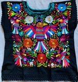 Mexican hand-embroidered blouse