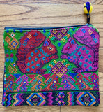 Large Pouch made from traditional Mayan textiles with extra pocket in back #3