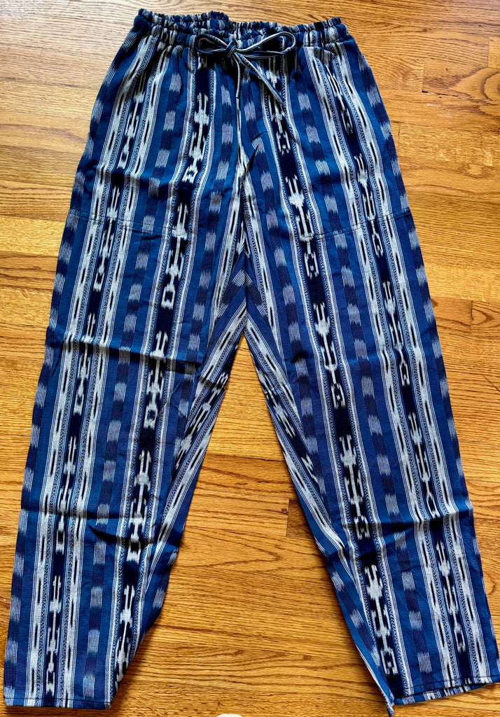 New!  Denim blue ikat pants