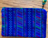 Pouch made from traditional Mayan textiles with extra pocket in back #54