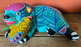 Bear with fish alebrije