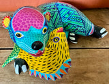 Bear with fish alebrije
