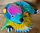 Bear with fish alebrije