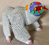 Polar Bear with fish alebrije