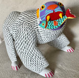 Polar Bear with fish alebrije