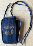 Eyeglass holder with strap and extra zippered pocket #2
