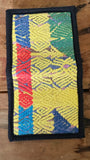 Wallet made from vintage hand-woven fabric #2