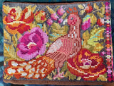 Large 2-sided vintage Mayan textile pouch
