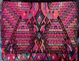 Large 2-sided vintage Mayan textile pouch