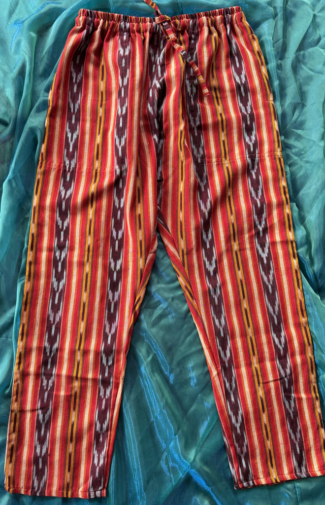 Rust and blue ikat pants - only available in M for now