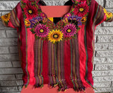 Guatmalan modern embroidered huipil
