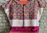 Guatmalan modern woven huipil with corn motif