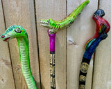 Guatemalan Animal Walking Stick (Curtain/Textile Rod)