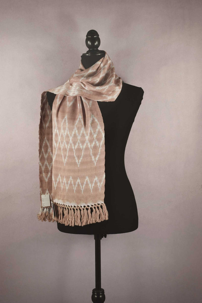 Natural dyes ikat scarf
