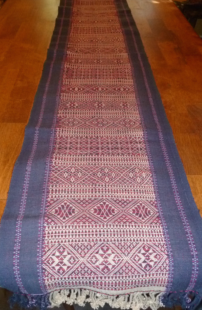 Hand-woven runner from Myanmar 2