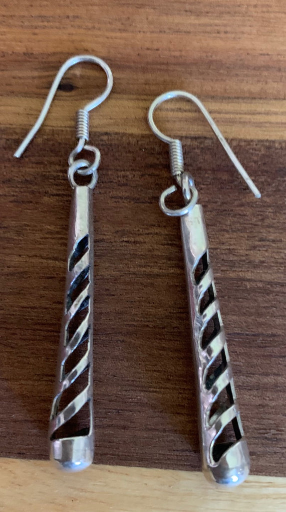 Sterling silver drop earrings