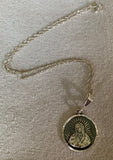 Sterling silver Virgin of Guadalupe with 18" sterling chain