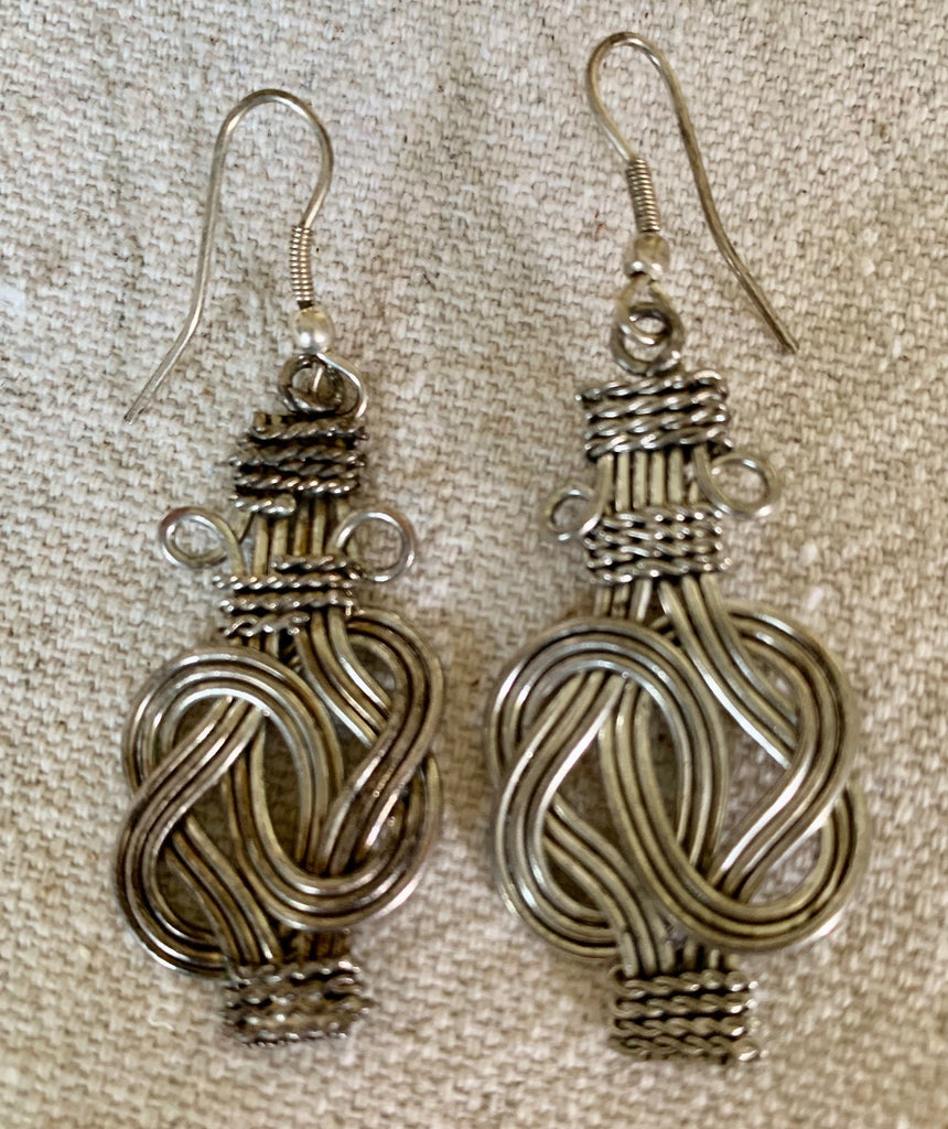 Buddah knot earrings