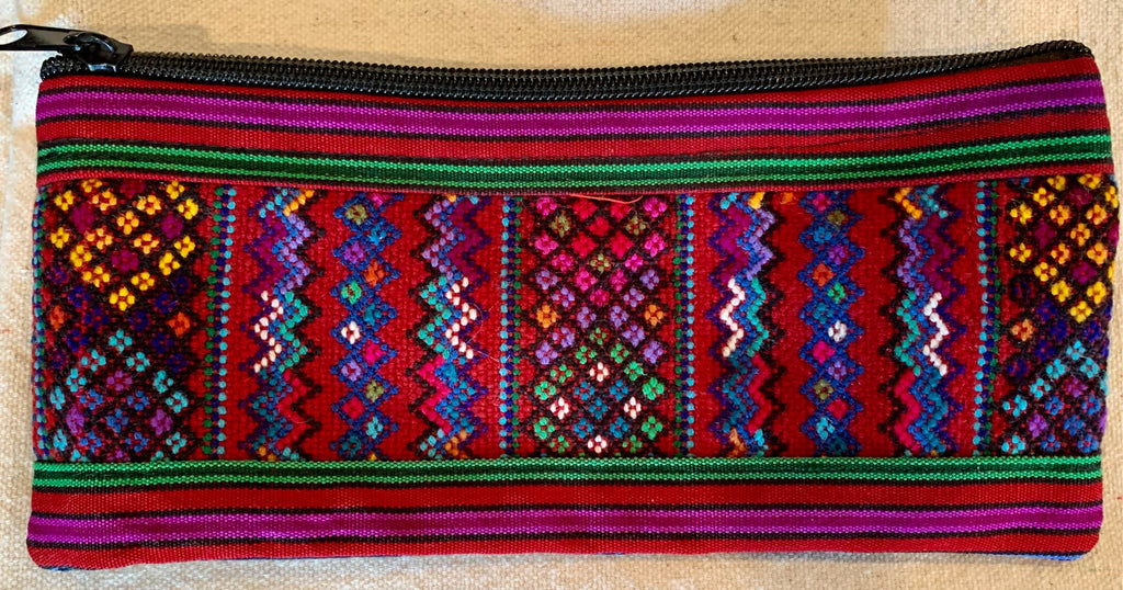 Pouch made from traditional Mayan textiles #16