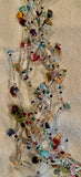 Beaded necklace with stones