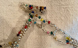 Beaded necklace with stones