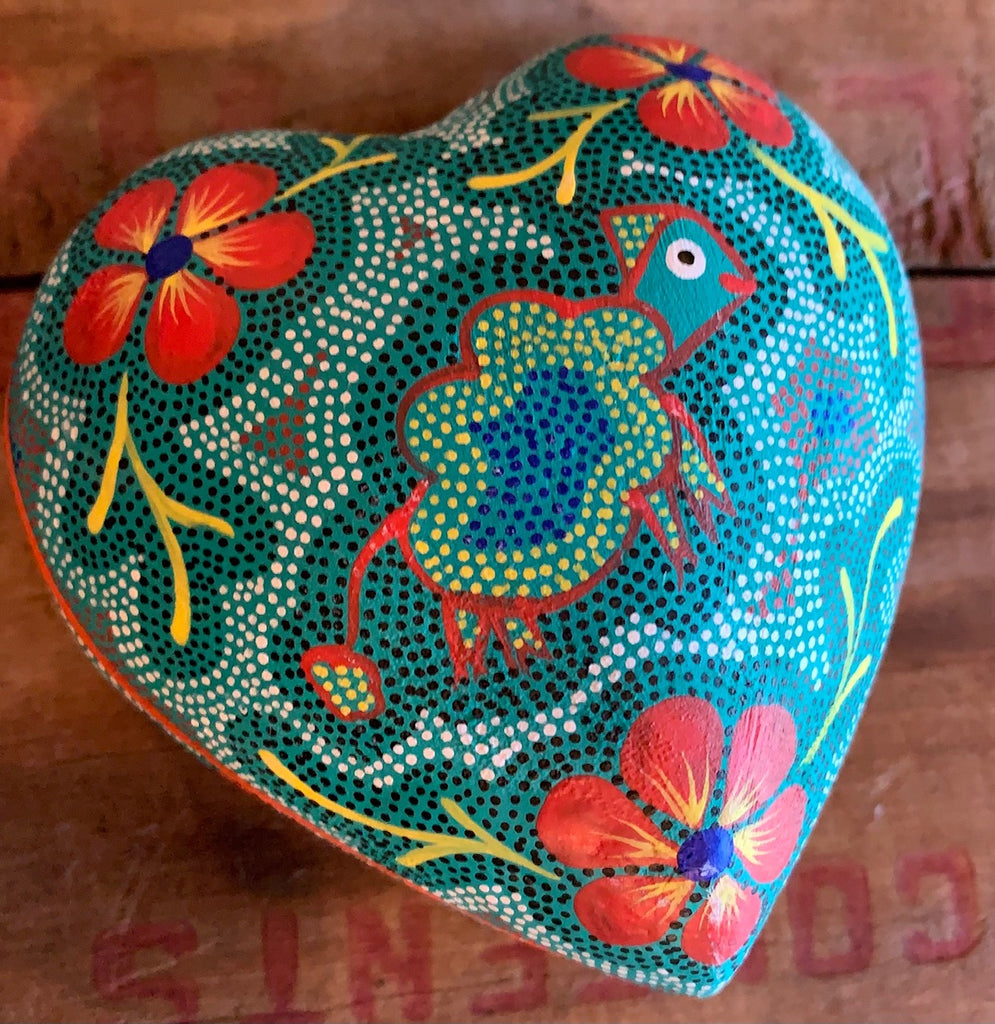 Heart shaped box from Oaxaca, Mexico #2