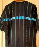 Hand-woven tunic (blue inset) #2 in Large