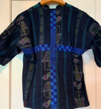 Hand-woven tunic (blue/green inset) #3 in Medium