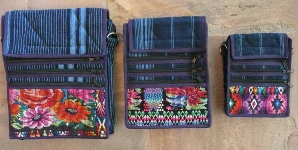 Best Seller!  Organizer pouch w/ multiple pockets and long strap in denim