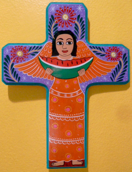 Painted Cross - Lorenzo family of Guerrero, Mexico