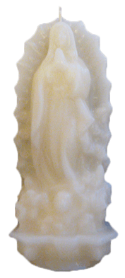 Virgin of Guadalupe candle