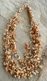 Bead and Stone Necklace #J028