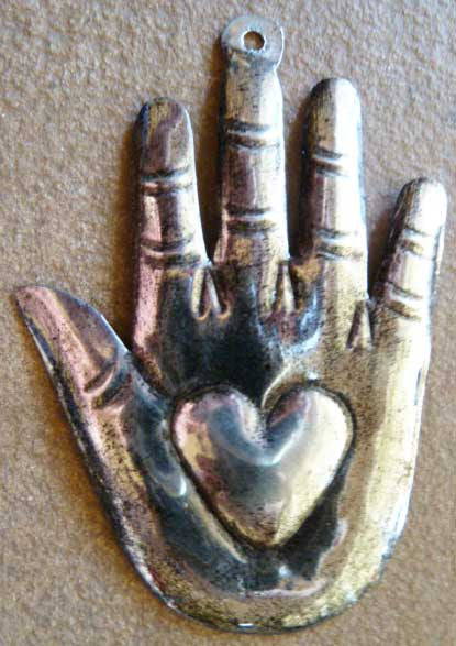 Tin Hand w/ Heart